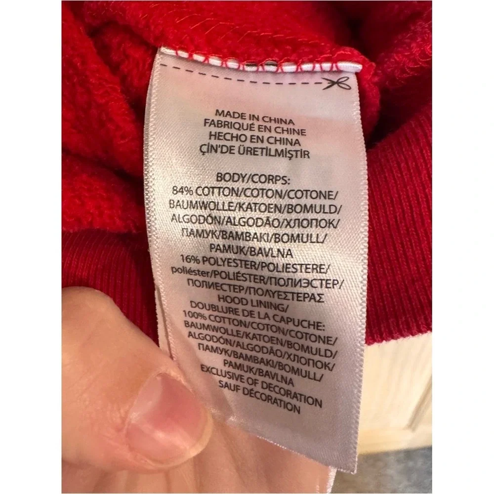 Polo Ralph Lauren‎ Kids Red Polo Bear Full Zip Hoodie Sweatshirt Size 5